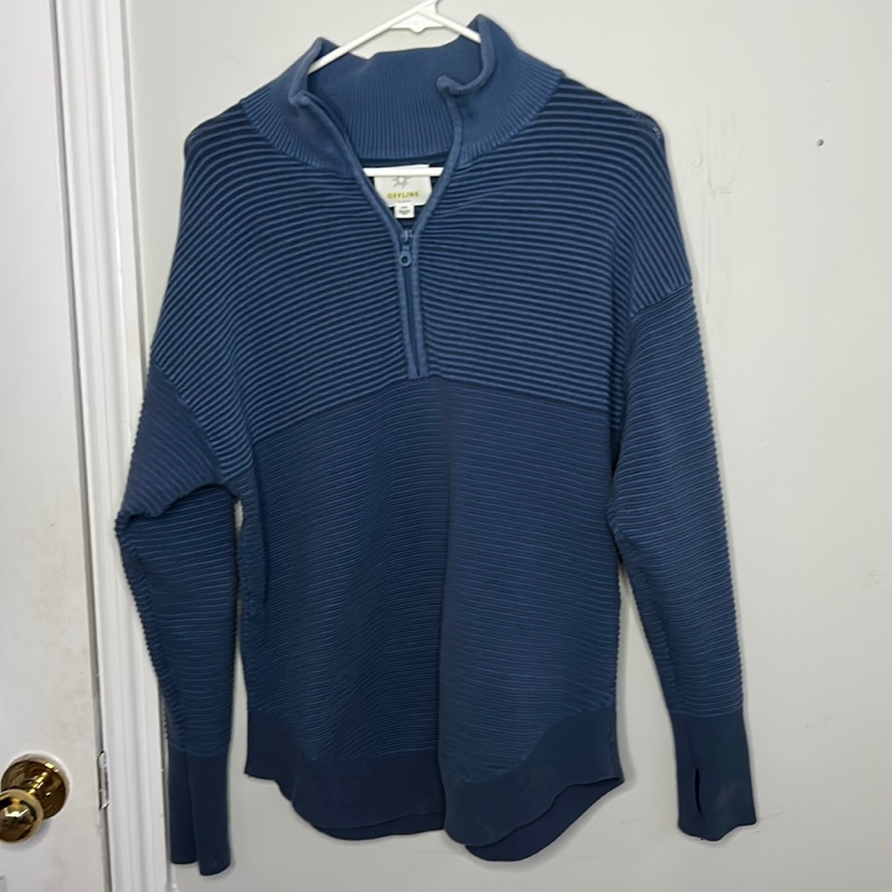 Aerie Offline Oversized Ribbed 1/4 Zip